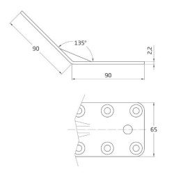 ESCUADRA 306-90x65 ACERO...