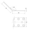 ESCUADRA 306-90x65 ACERO BRICOMATADO 15201 AMIG 