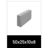 BORDILLO HORMIGON 50X25X10X8CM PFD. UD. 