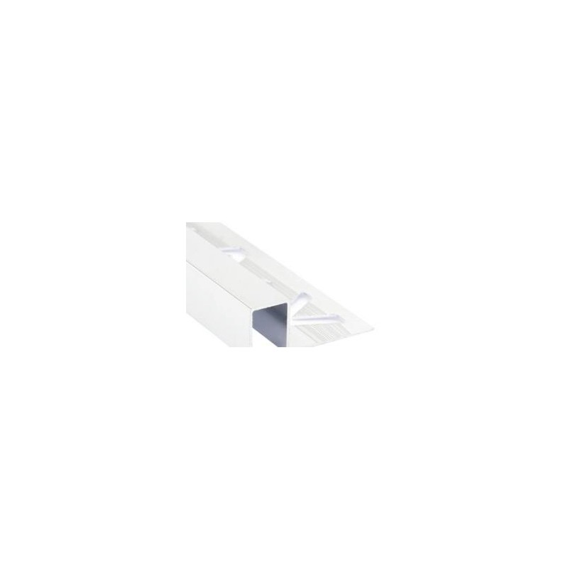 LISTELO ALUMINIO 10X12 TEXTURIZADO BLANCO 2,5M 02650 VALEN 