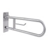 BARRA APOYO ABATIBLE 60cm INOX SATINADO CON PORTARROLLOS 15051.60S NOFER 