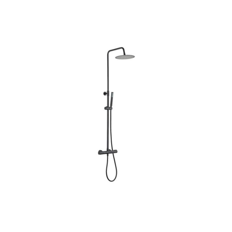 COLUMNA MONOMANDO ERGOS 25cm NEGRO MATE 03796A25N CIS 