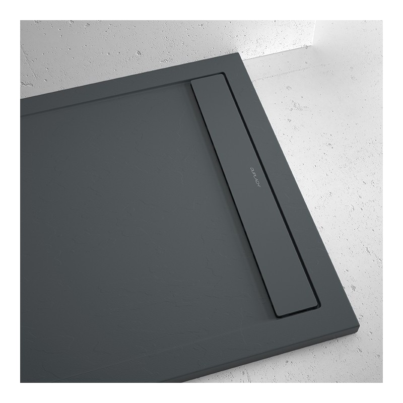 PLATO 100X80 PURE SMART ANTRACITA TEX. PIZARRA DUP 