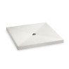 PLATO DE DUCHA PISCINA 80x80x3,5x6cm BLANCO PD-80 SAS