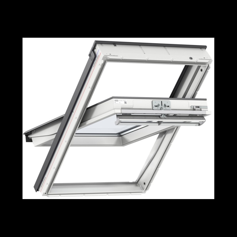 VENTANA 55x78 GGL CK02 2070  GIRATORIA ACABADO PINTADO BLANCO VELUX 