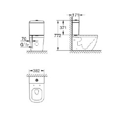CISTERNA (TANQUE )EURO ALIMENTACION INFERIOR BLANCO 39332000 GROHE 
