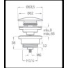 VALVULA CLIC-CLAC COMPACTA CROMO 06430 CIS 