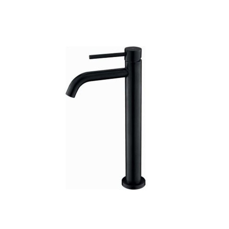 GRIFO LAVABO ALTO PLENUM NEGRO MATE 23134AN CIS 