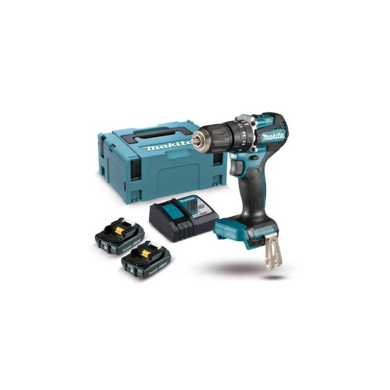COMBO DHP485RFJ (Taladro DHP485+ 2 Bat BL1830B + Cargador DC18RC + MAKPAC MAKI 
