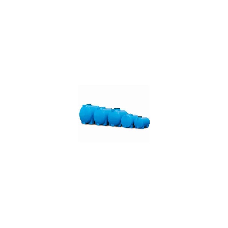 DEPOSITO 5000L HORIZONTAL POLIETILENO AZUL 