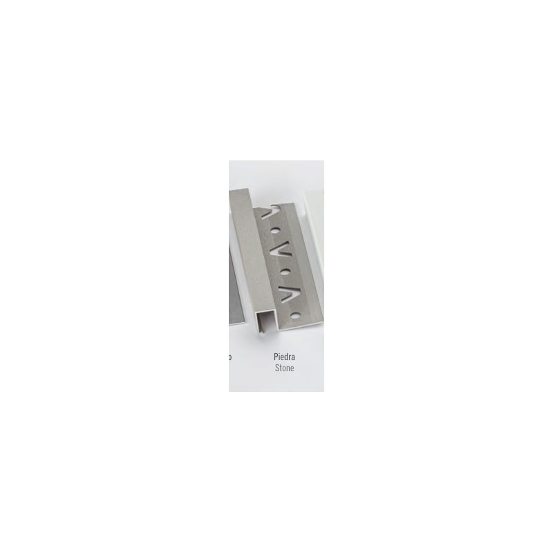 LISTELO ALUMINIO 10X12 TEXTURIZADO PIEDRA 2,5M 02651 VALEN 
