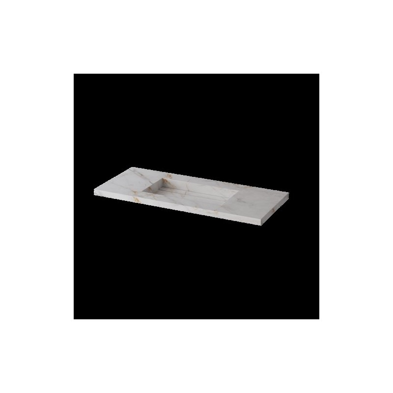 LAVABO PORCELANICO LANIC 101x46 BLANCO STORM EL.101.C.W NOF 