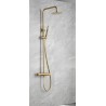 COLUMNA DUCHA LINE ORO CEPILLADO TERMOSTATICO BTD038/OC IMEX 