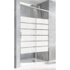 MAMPARA FRONTAL SALMA SA-310 148-151 PERFIL PLATA BRILLO DECORADO SATINADO BOLD 22451122 PROFIL 