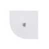 PLATO 80X80cm SEMICIRCULAR R-50 KYRA BLANCO 