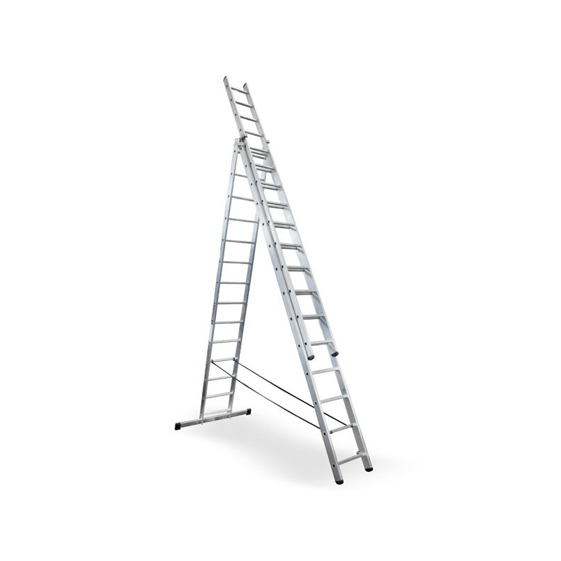 ESCALERA TRANSFORMABLE DE ALUMINIO 3x14 PELDAÑOS REF. 3314 ALTI 