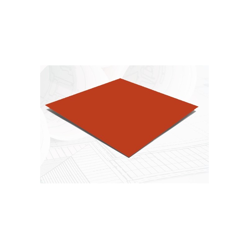 CHAPA LISA ROJA 3000x1250x0,5mm RAL8004 UD 
