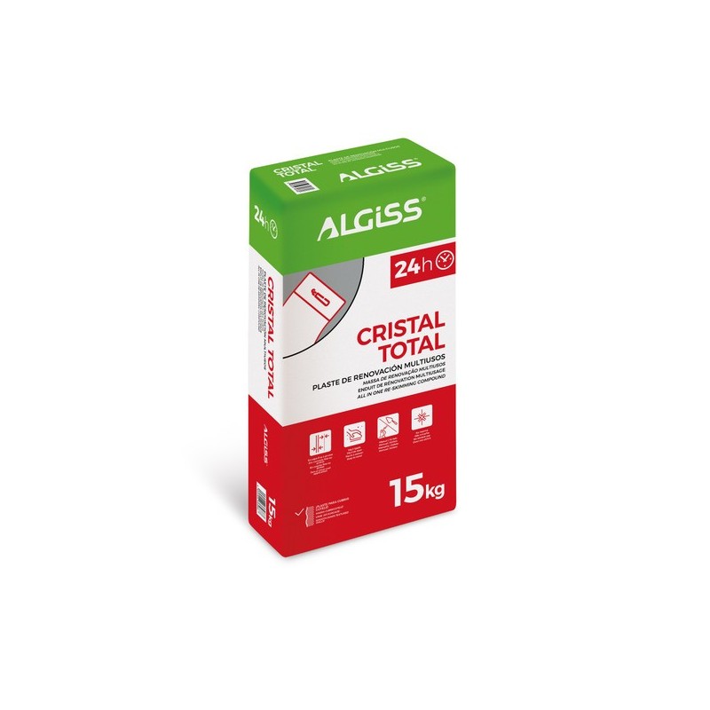YESO ENLUCIDO CRISTAL TOTAL MULTIUSOS 24h 15kg 