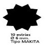 ADAPTADOR "N" 10 ESTRIAS Ø6mm MAKITA 00555012 COVAL 