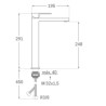 GRIFO LAVABO KUBIC NEGRO MATE 23136N CIS 