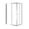 MAMPARA 80x100cm SENSAI III CRISTAL TRANSPARENTE PERFIL CROMO SENS3280B 