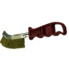 CEPILLO METALICO CURVADO MANGO PLASTICO  