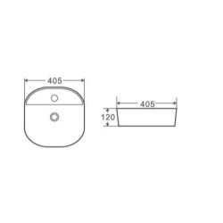 LAVABO SPIN 40 CG BLANCO...