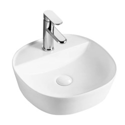 LAVABO SPIN 40 CG BLANCO BRILLO 405x405x120mm 385249 AQUORE 