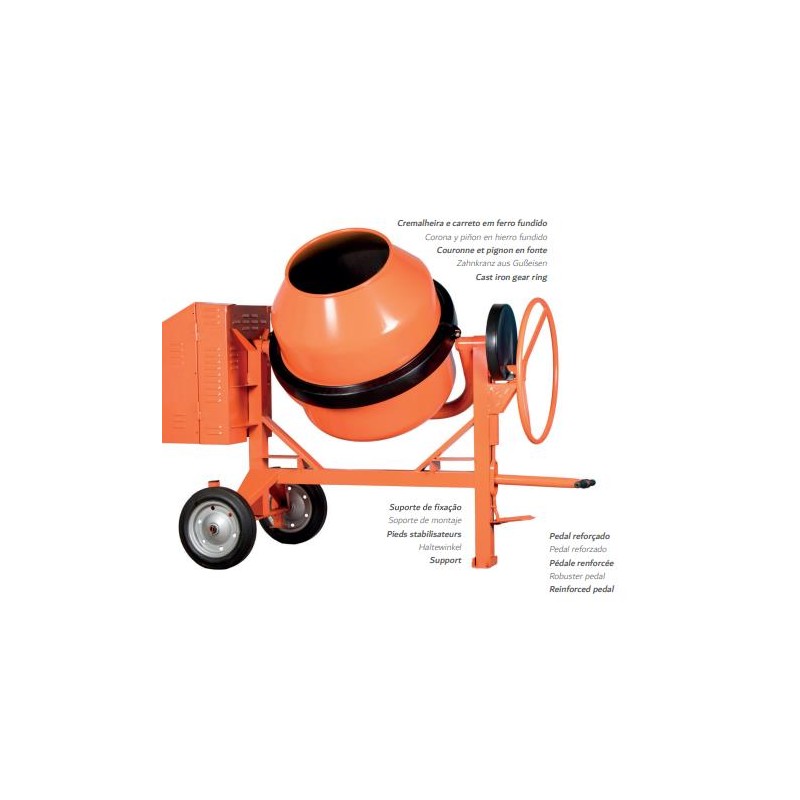 HORMIGONERA 260L BP300N 2hp B.28043.1401 SIRL 