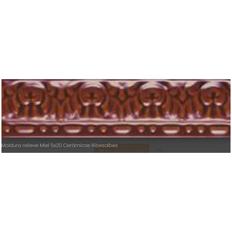 MOLDURA RELIEVE MIEL 5x20cm UD RIBE 