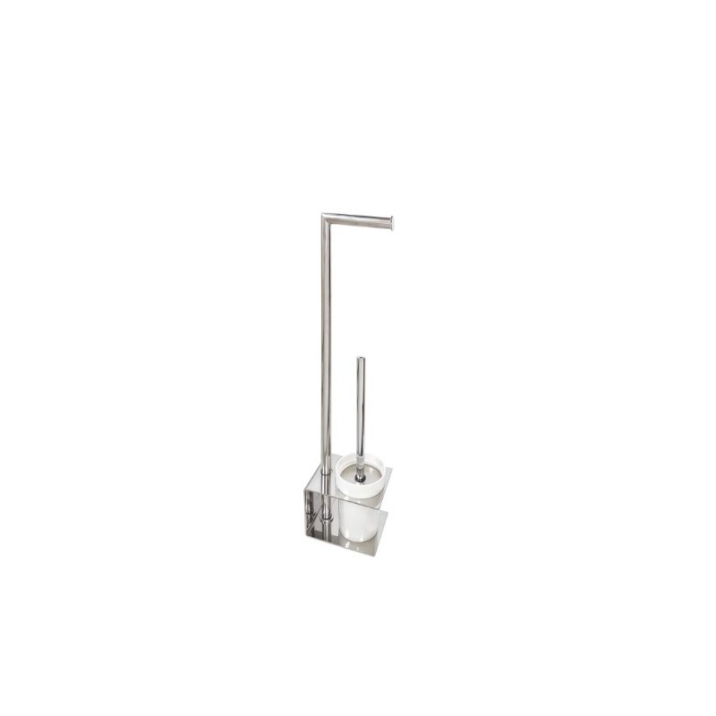 PORTARROLLOS ESCOBILLERO INOX BRILLO PR26 
