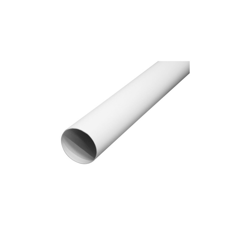TUBO 100 BLANCO REDONDO 1,5m SALIDA HUMOS 