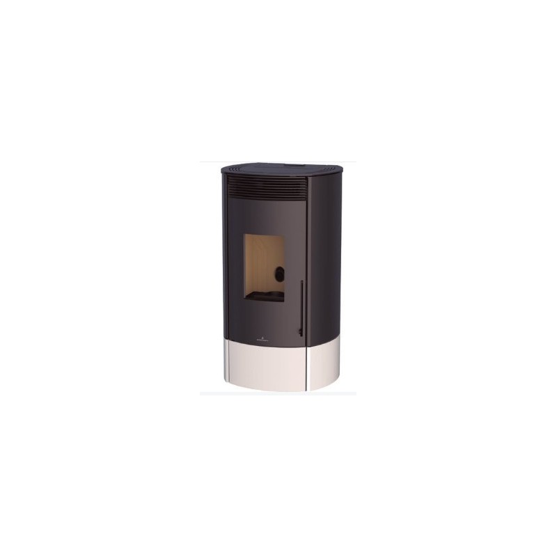 ESTUFA PELLET MILA 11kw MARFIL CON WIFI INCLUIDO MILA-MF BRONPI 