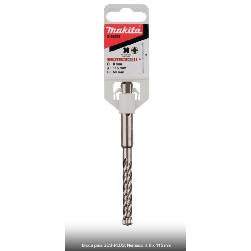 BROCA SDS PLUS NEMESIS 8mm 110 B58095 MAKI 