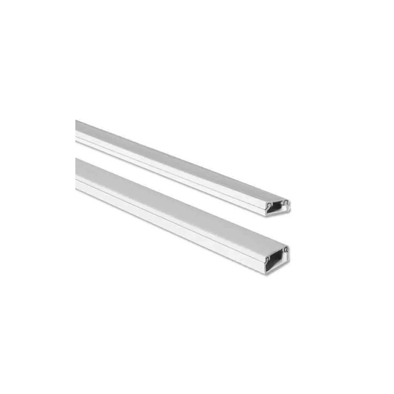 CANALETA BLANCA 15x10mm CON ADHESIVO 2m UD 