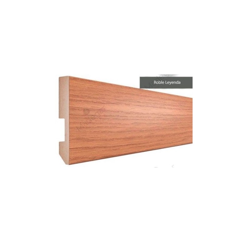 RODAPIE DISFLOOR TOP ROBLE LEYENDA 2400x77x14mm ML (VENTA MINIMA CAJA DE 6UD14,40ML) 