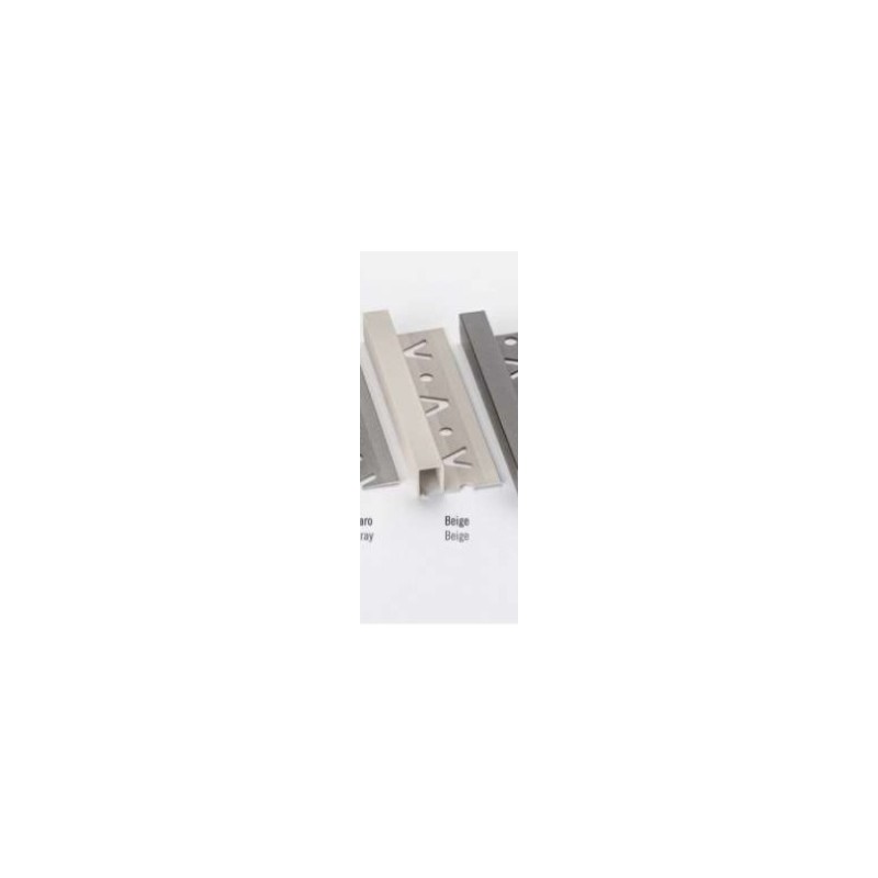 LISTELO ALUMINIO 10X12 TEXTURIZADO BEIGE 2,5M 02654 VALEN 