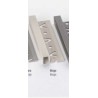 LISTELO ALUMINIO 10X12 TEXTURIZADO BEIGE 2,5M 02654 VALEN 