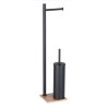 PORTARROLLO / ESCOBILLERO DE PIE TRILLY NEGRO MATE TR32-14 GEDY 