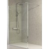 MAMPARA FRESH 118,5-120cm PERFIL PLATA BRILLO CRISTAL TRANSPARENTE FR633 16 KASS  