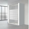 MAMPARA SUMMER 174-180cm PERFIL PLATA BRILLO CRISTAL SERIGRAFIADO SATINADO BOLD  2442804 PROFIL 