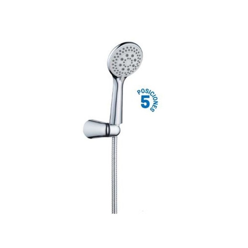 CONJUNTO DUCHA 5.0 AQUA CROMO CON FLEXO 03713 CIS 