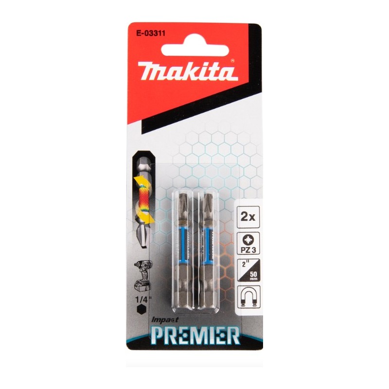 PUNTA TORSION PREMIER PZ3-50mm (2pc) E03311 MAKI 