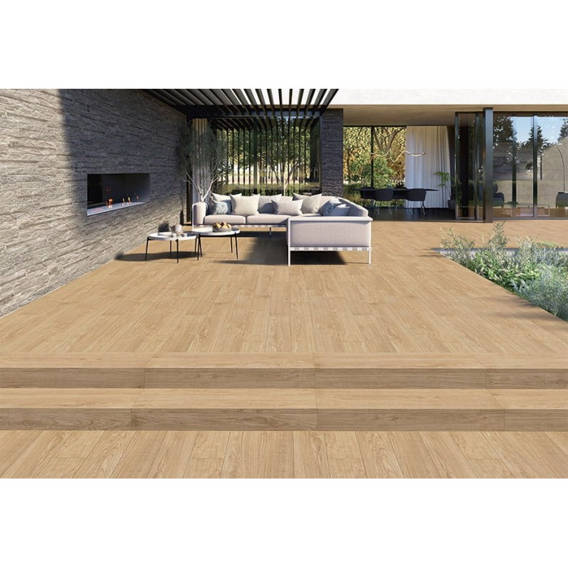 PELDAÑO RECTO SHERWOOD OAK 33x150cm UD NATU 