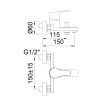 GRIFO BAÑO-DUCHA GO 98622 STAND 