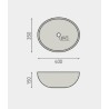 LAVABO DENVER SOBRE ENCIMERA 410x410x210mm REF. 7060 BHD 