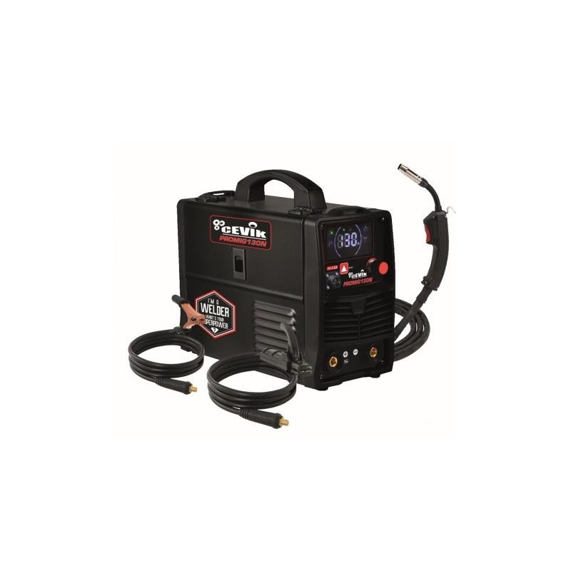 SOLDADOR INVERTER 130A 230V 50/60Hz 41x25,5x34 CE-PROMIG130N CEVIK 