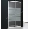 MAMPARA 114↔120 (111↔114 )  FRONTAL SPRING PLATA ALTO BRILLO, SATINADO BOLD