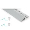 NIVEL ALUMINIO 10mm PLATA MATE 2,5m 00975 VALEN 