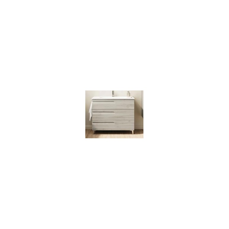 MUEBLE 100x45cm VITALE 3C BLANCO NATURE BL19 ROYO 